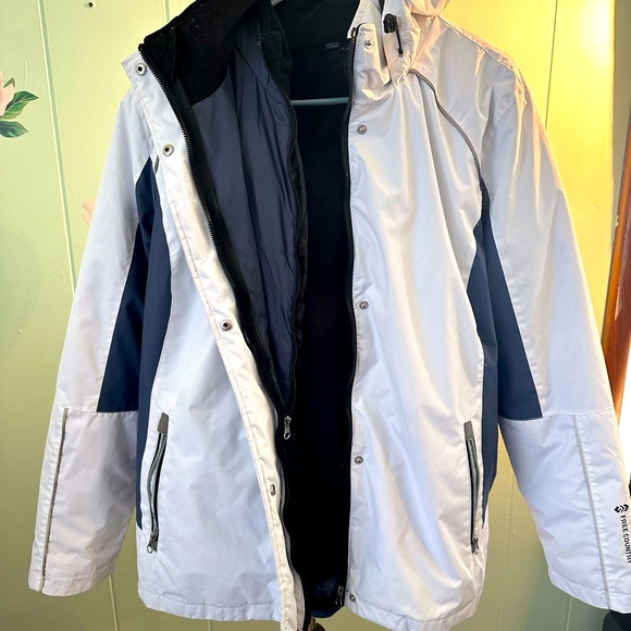 NWOT Radiance Free Country White and Blue 3 in 1 Jacket XL - Picture 3 of 9